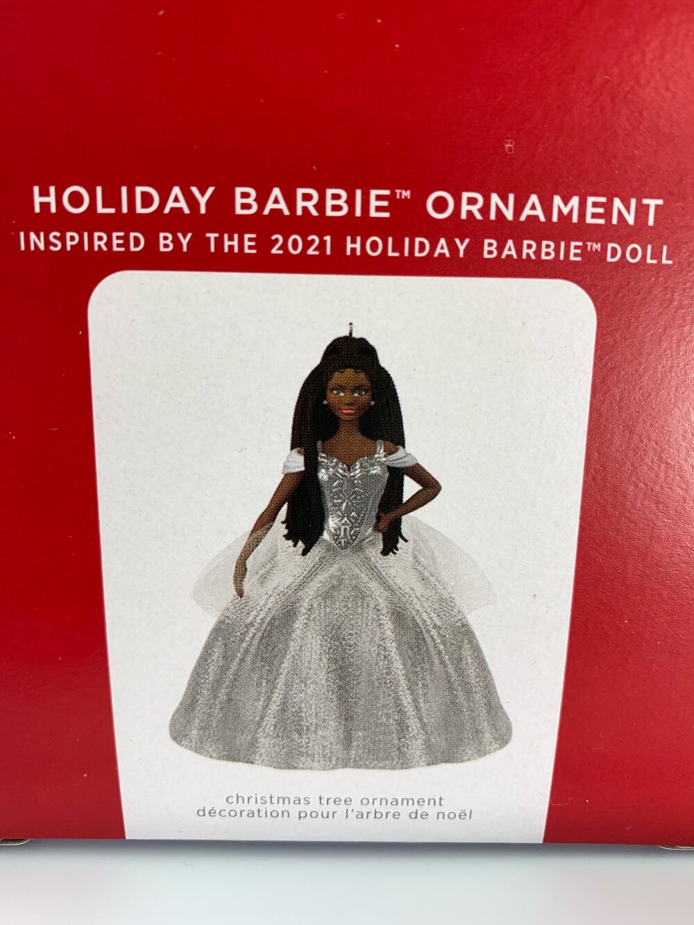 Hallmark Keepsake Christmas Ornament 2021 Black Holiday Barbie Doll